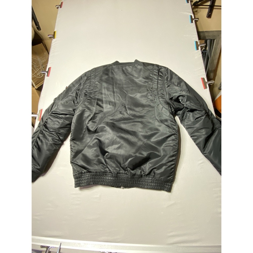 Alpha Industries Military Flight Bomber Jacket Mens L Black Utility USAF - Picture 12 of 12